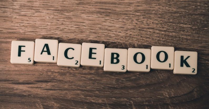 Social Media Trends - White Facebook Scramble Pieces
