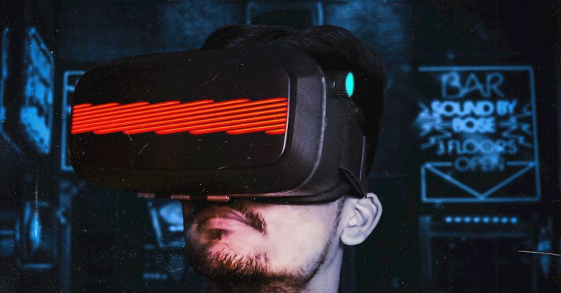 Virtual Reality - Man Wearing Vr Goggles
